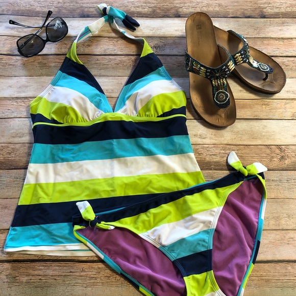Athleta Other - Athleta Halter Tankini & Bikini Bottoms